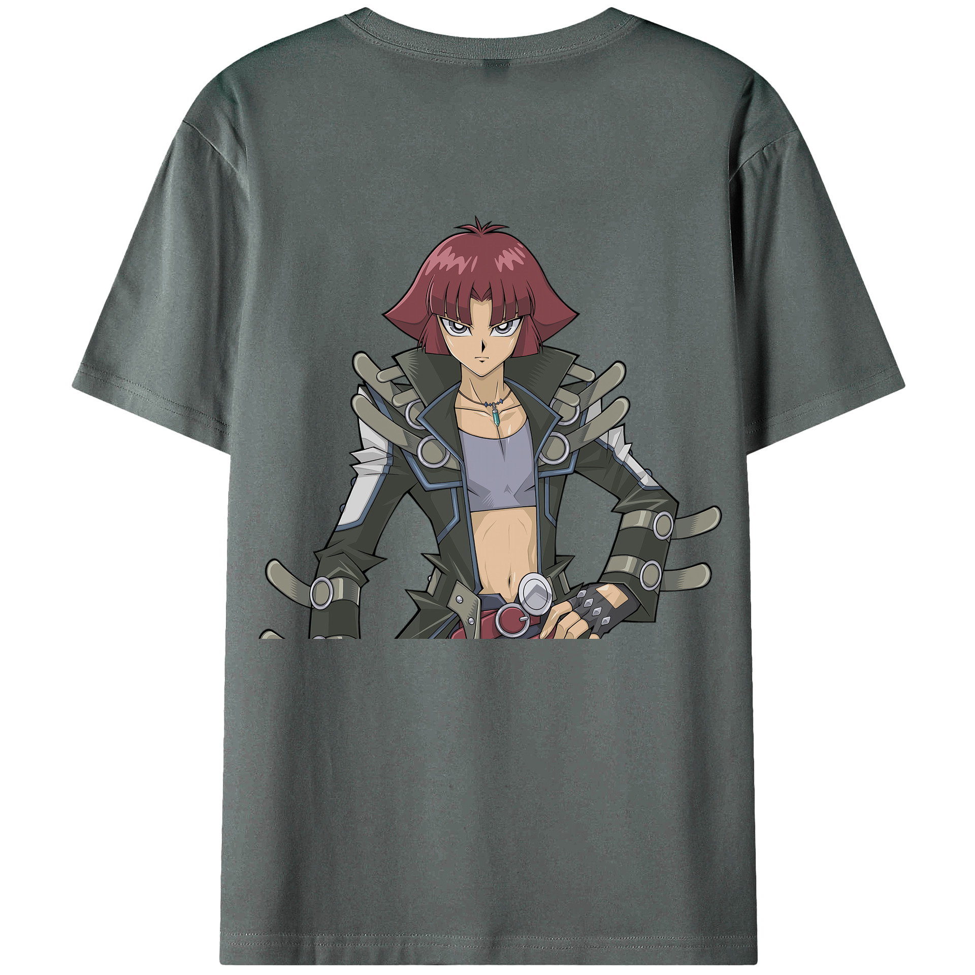（画像用） 遊☆戯☆王 Yu-Gi-Oh! 綿100％ メンズ半袖Tシャツ（バックプリント） 通気性